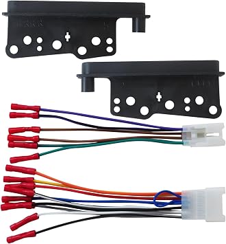 for 2000-2016 Vehicle Models Complete Double DIN Stereo Installation Kit Dash Bracket + Wiring Harness for Toyota Cars, Trucks, and for Scion Vehicles