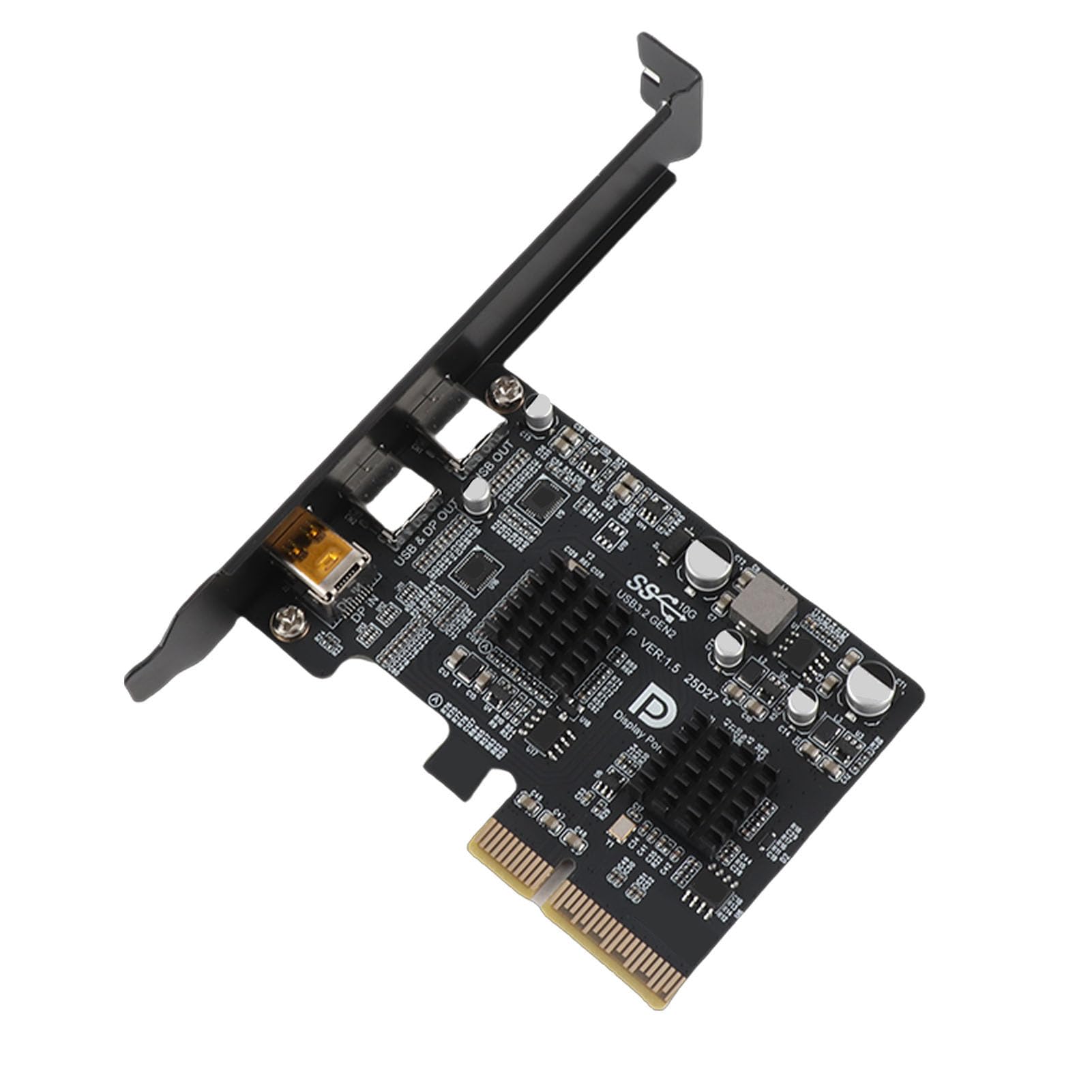 Alomejor Scheda di Espansione Type-C USB3.0 per PC Desktop Scheda PCIe 10G Multifunzione Ad Alta velocità con DisplayPort Video 4K 60HZ e Cavo Dati