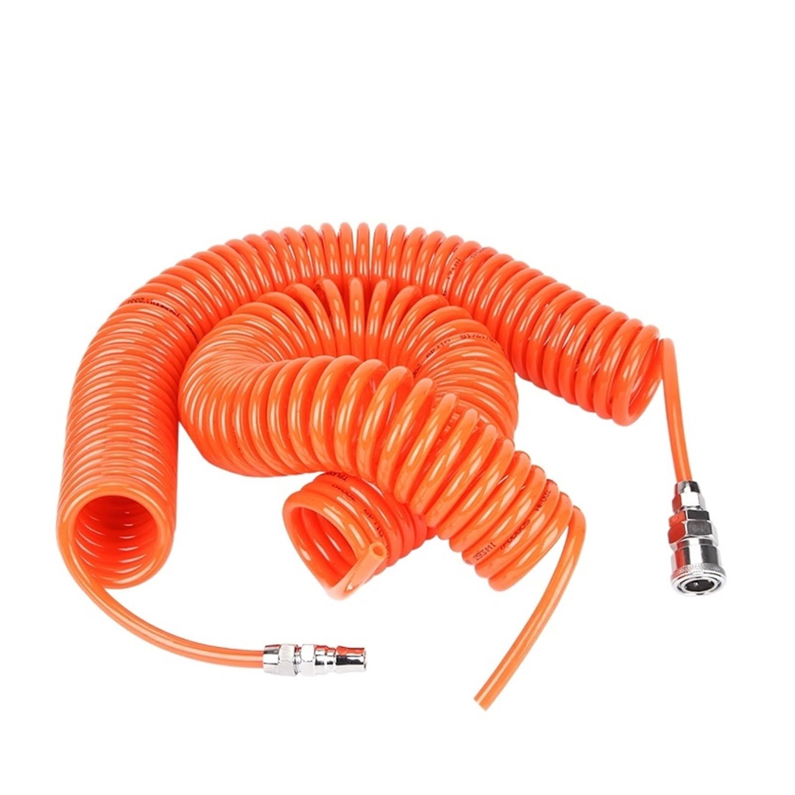 Xxikaxkdo One Color Pneumatic Spiral Tube. Pu Polyurethane Pneumatic Spring Coiled Air Hose Compressor Industrial Joints(Od8 X Id5 W Joint 9M)