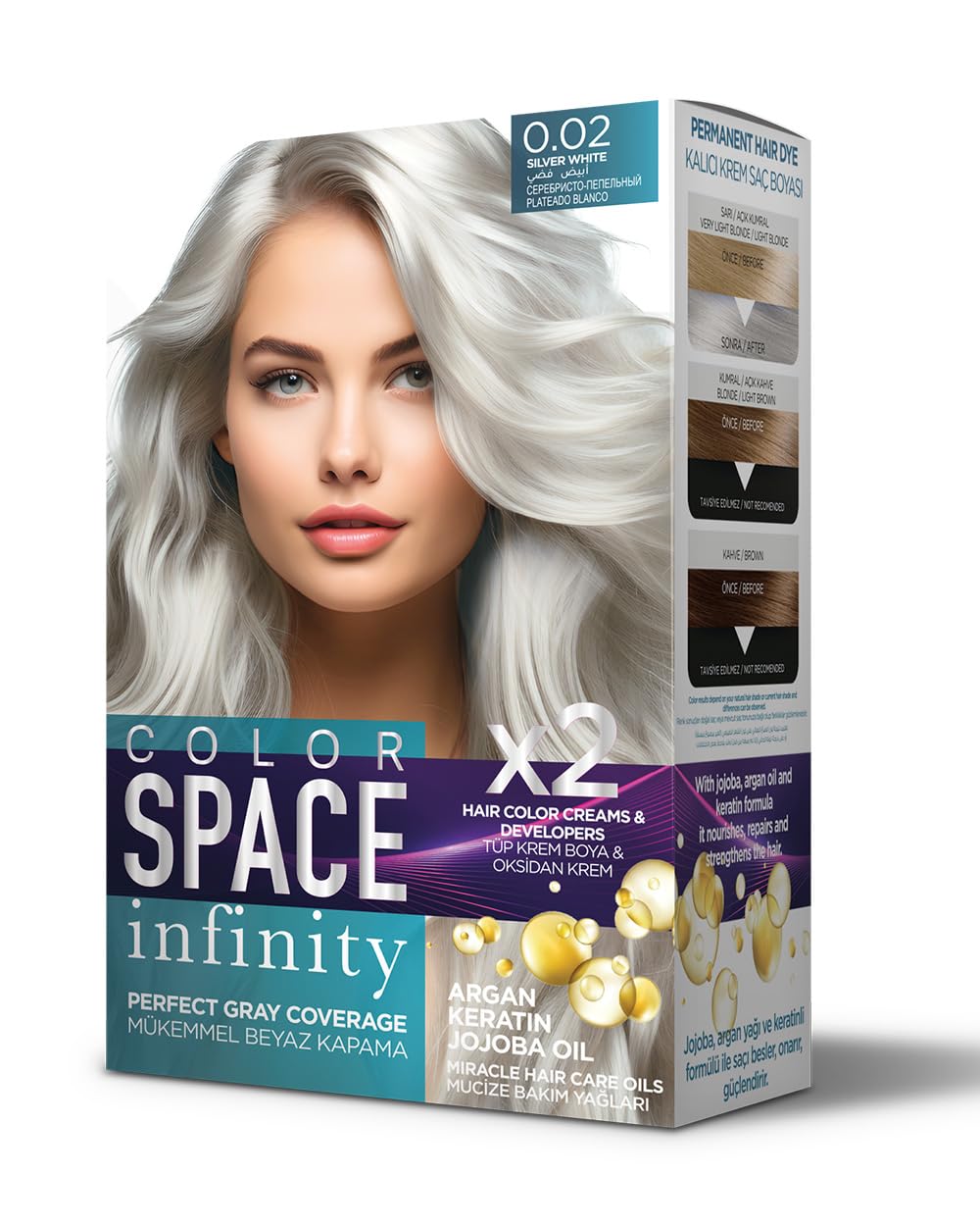 Color Space Infınıty Set Saç Boyası Silver White