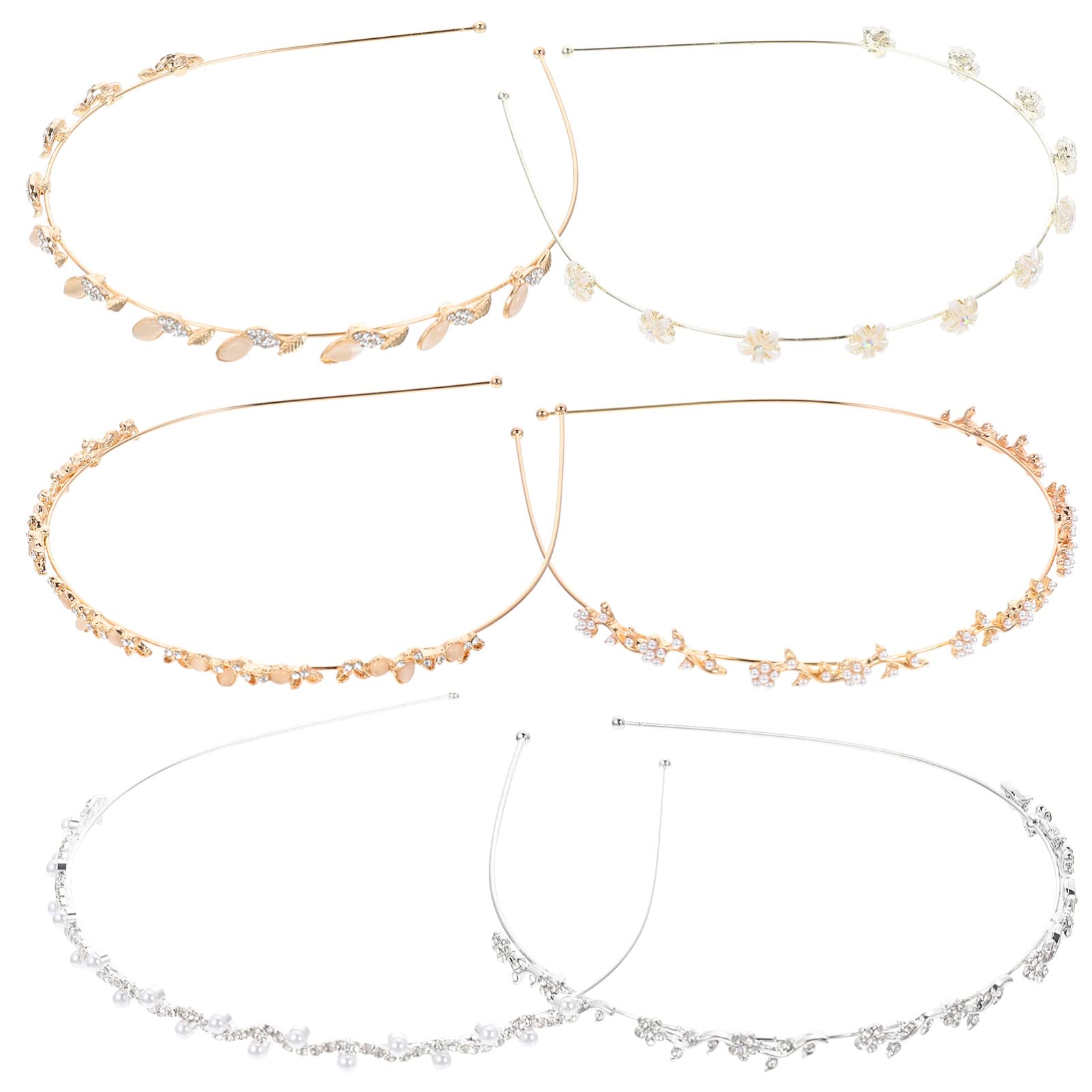 FRCOLOR Sets Einzigartiges Stirnband Perlen Haarschmuck Stilvoller Haarreif Für Freunde Und