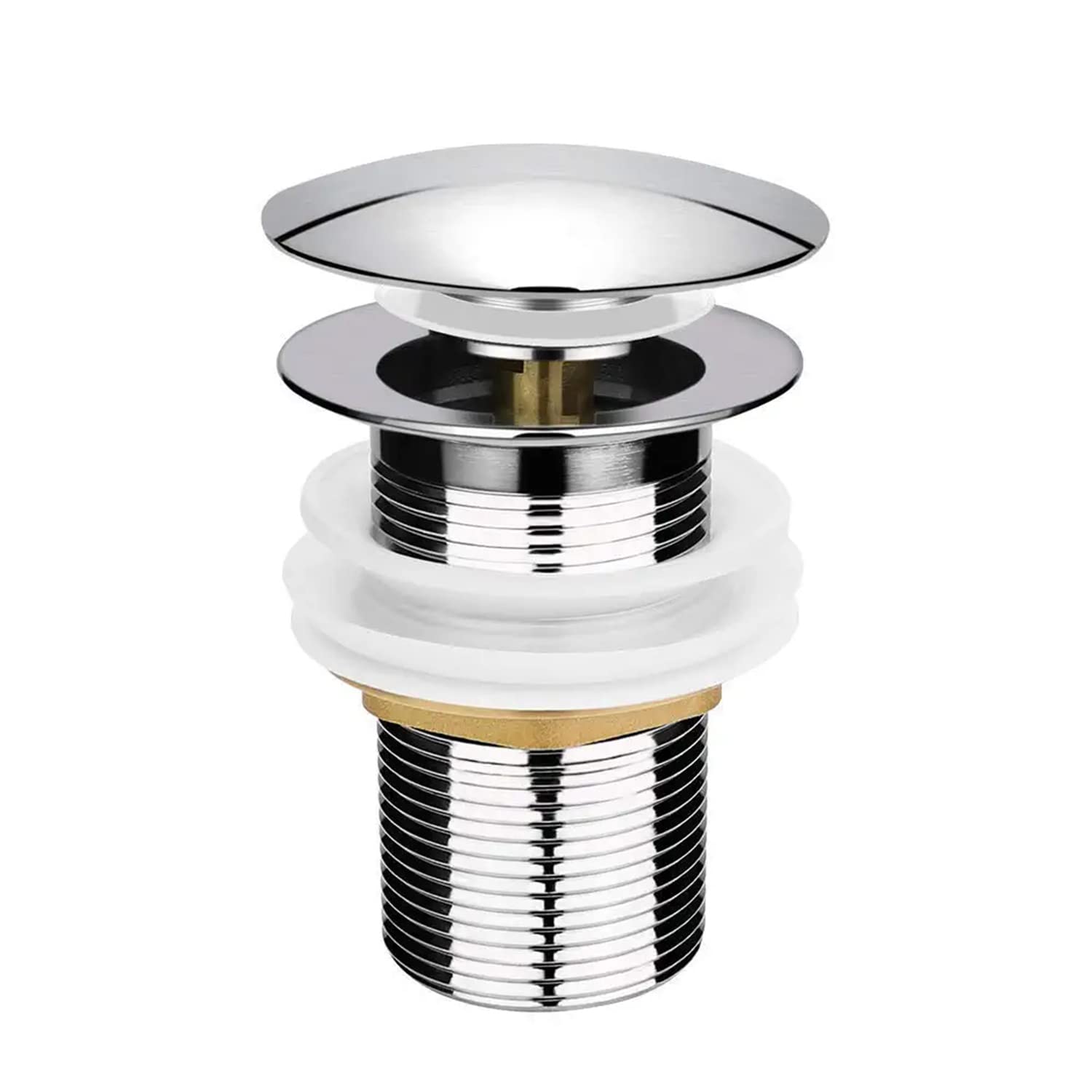 Emartt Full Thread Waste Coupling for Wash Basin in Silver Color | Full Threaded Pop Up Waste Coupling | Wash Basin Waste Coupling | Pop Up Waste/Drainer Coupling 3 and 5 Inch (3 Inches) (B0BFF79NKM) Amazon Price History, Amazon Price Tracker