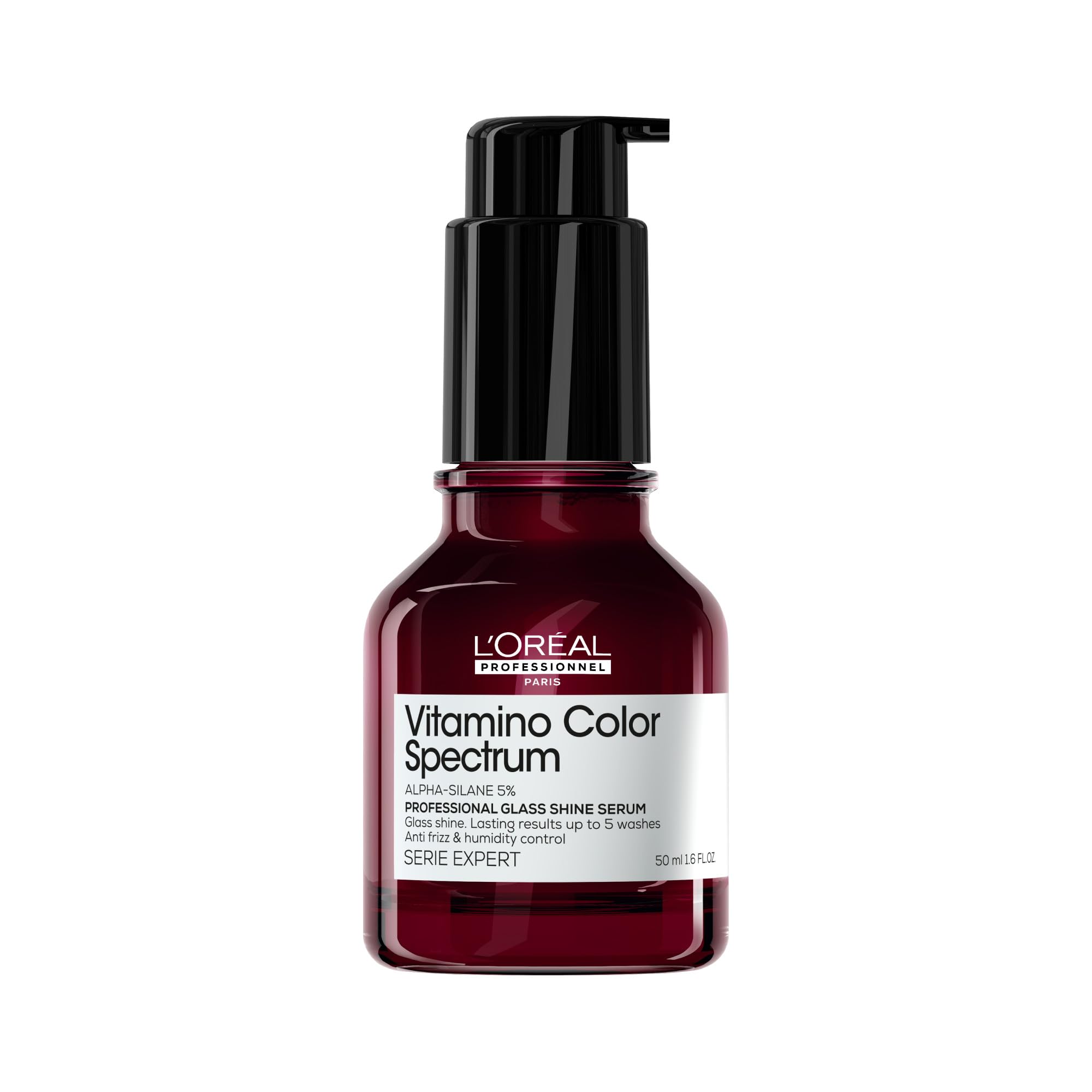 L'Oréal Professionnel Glass Shine Serum, Concentrated Serum Mirror, Protects & Provides Intense Shine, Vitamino Color Spectrum, 50ml
