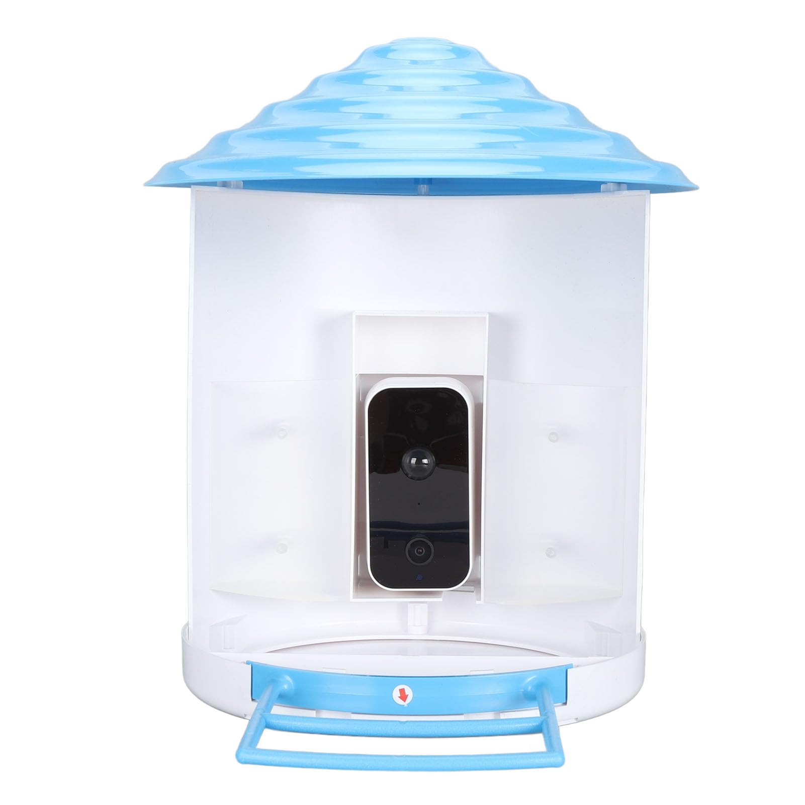 Vogelhaus mit Kamera, Wilde Vogelfutterspender Bird Feeder mit KI Erkennung, 4G LTE Fernbedienung, 1080p Nachtsicht, Bewegungserkennung, Solarbetriebener Wasserdicht (A)