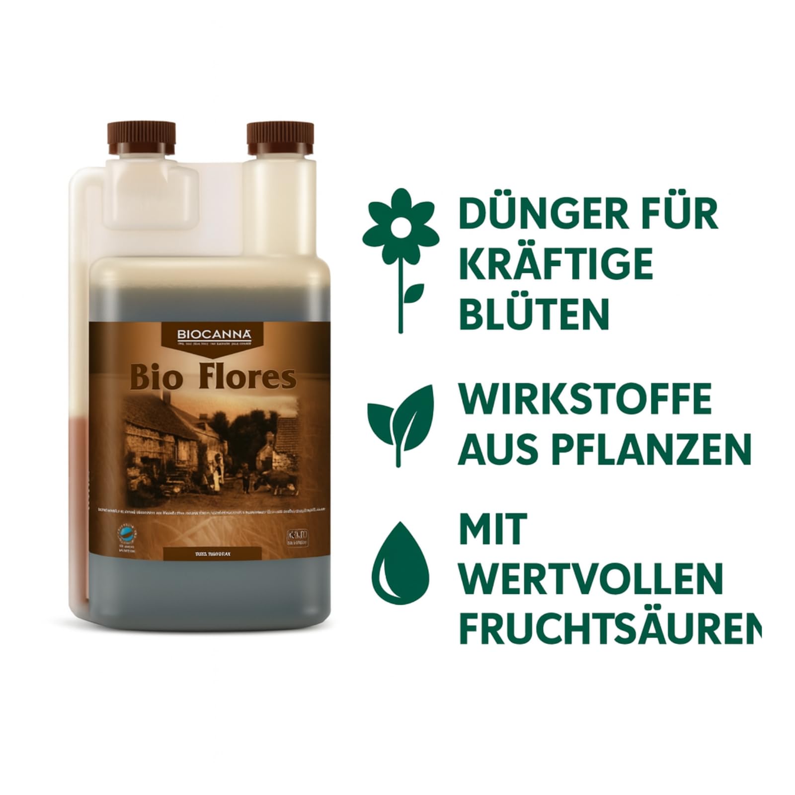 Weedness Canna Bio Flores 5 L – Engrais bio floraison grand volume