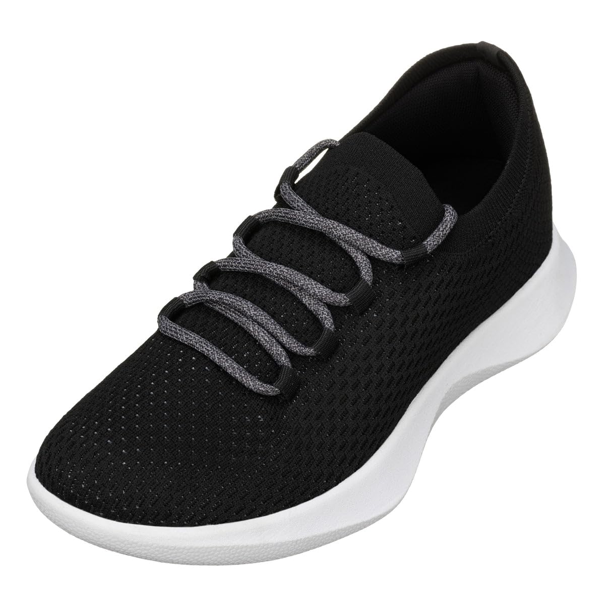 CALTO Men's Invisible Height Increasing Elevator Shoes - Ultra Lightweight Sporty Sneakers - 2.4 Inches Taller