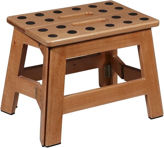 Puhlmann James Foldable Wooden Stool Amazon.co.uk Home & Kitchen