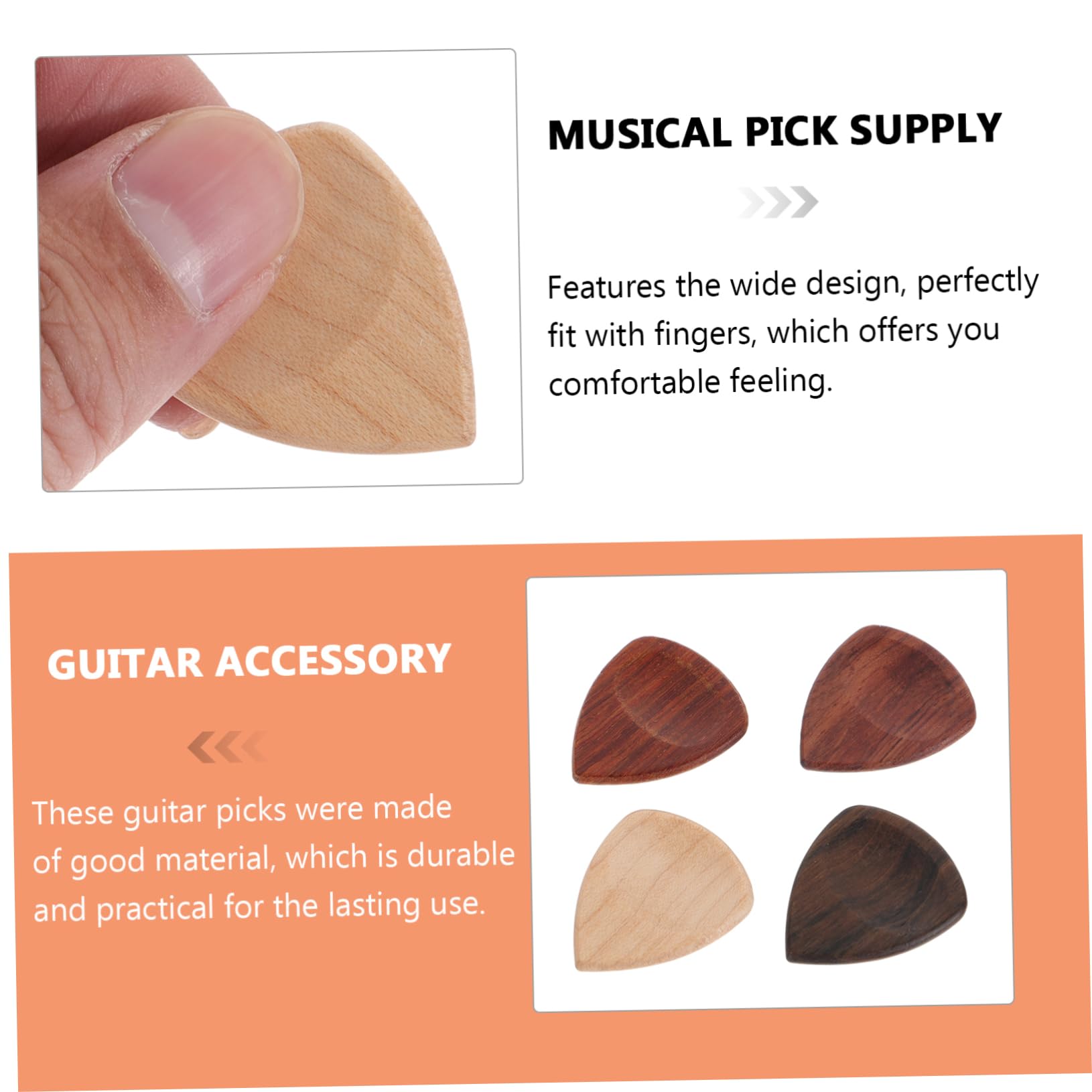 HEMOTON 20pezzi Plettri Per Chitarra e Accessori Per Musicisti Facili Trasportare e Utilizzare