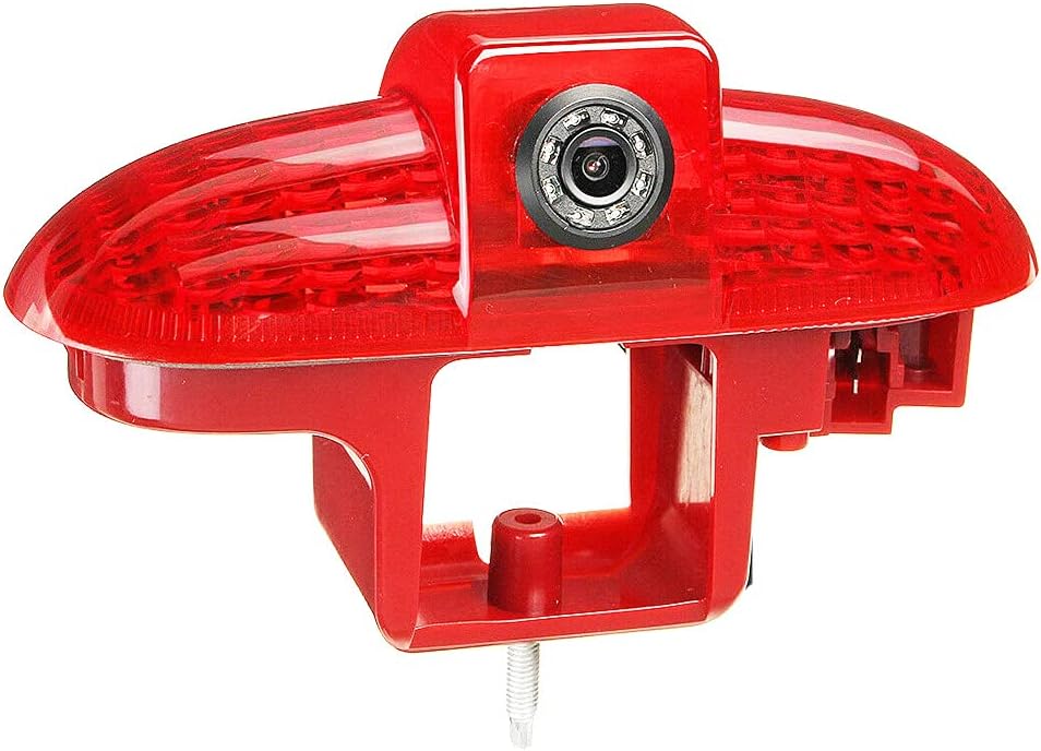 Dynavsal VW7216-GE HD IR Night Vision Reverse Camera Car Third Roof Top Mount Brake Light Rear View Backup Camera Replacement for Opel Vivaro Combi/Vauxhall/Renault Trafic/FIAT Talento/Primastar