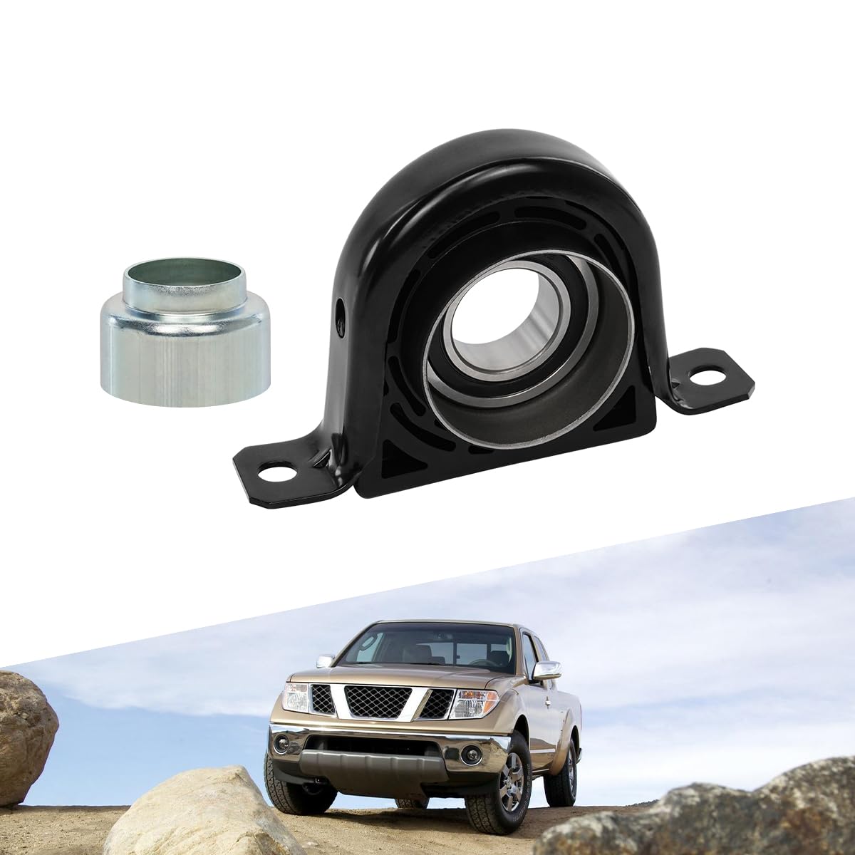 HB108D Drive Shaft Center Support Bearing Carrier Bearing Compatible with Chevy Avalanche Express Silverado Suburban, GMC C2500 K2500 Savana Sierra Yukon Carrier, Nissan Frontie NV1500 2500 3500 Titan