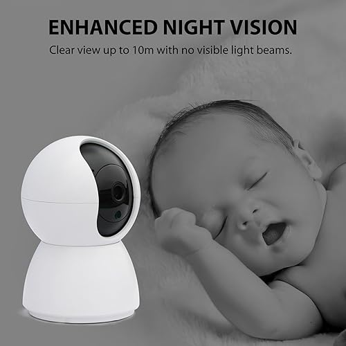 Miniatura 4 de Cámara de seguridad para interiores 2K, cámara WiFi de 2.4 GHz con aplicación de teléfono, cámara inteligente para el hogar con detección de