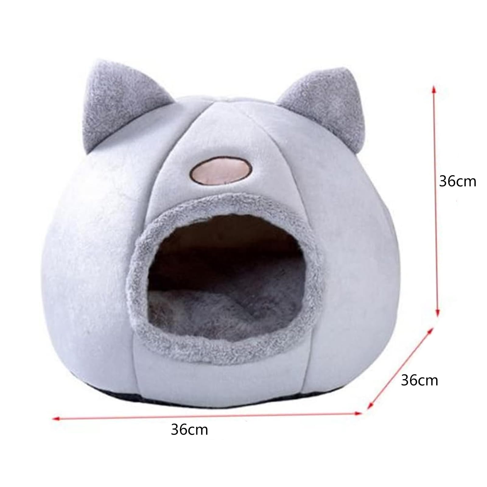 Tienda de campaña para Gatos, Cama Cueva para Gatos, casa para Gatos de Interior, Cueva cálida, Cama para Perros, casa para Mascotas,L