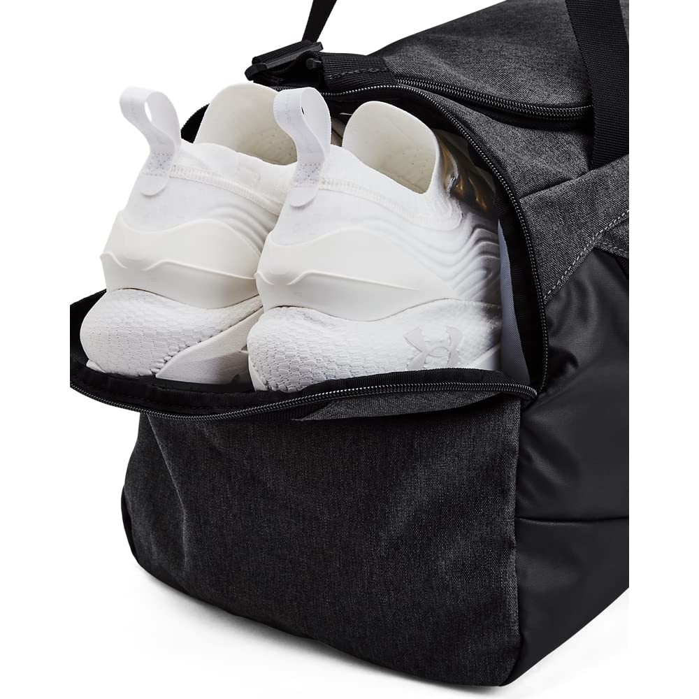 Under Armour Unisex Undeniable 5.0 Small Duffle Bag - Black Medium Heather / Black / Metallic Gold - Small
