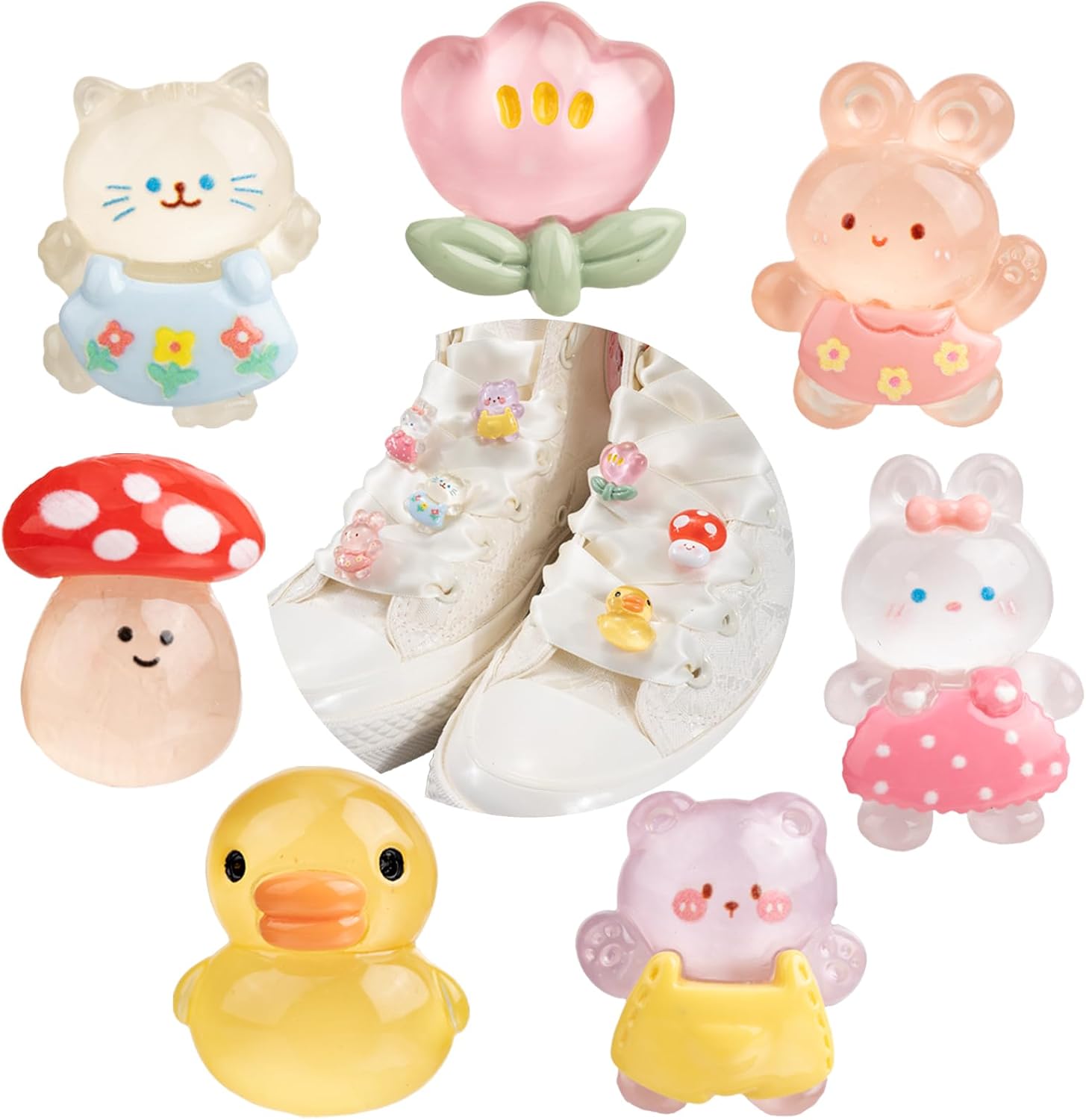 Shoe Charms for Sneakers, Cute Shoelace Clips for Girls