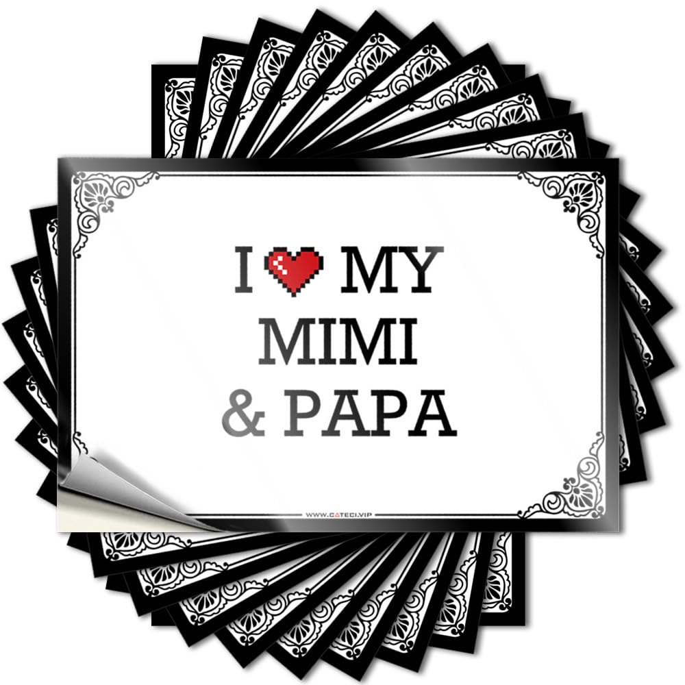 Tattoos Love, Sand Case I Love My Mimi and Papa | Cool(8X12CM)