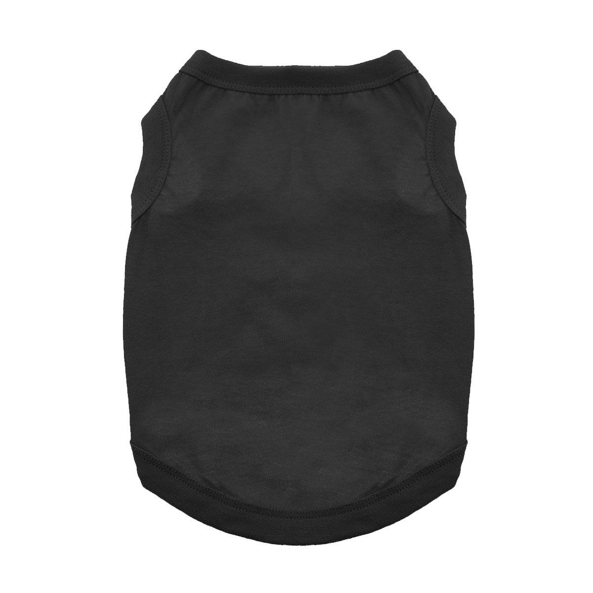DOGGIE DESIGN Cotton Dog Tank Jet Black