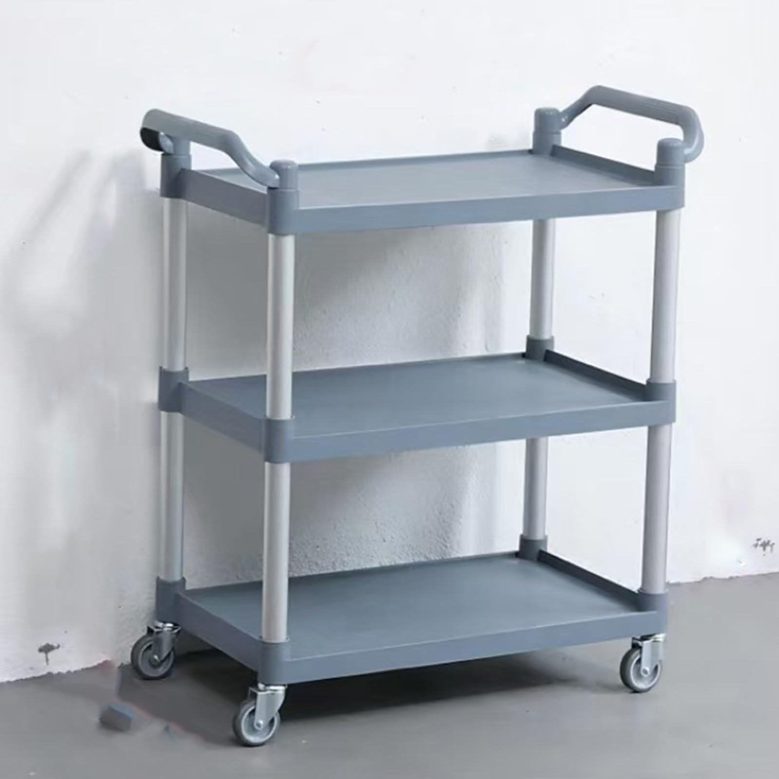 Carrello da pranzo mobile a 3 livelli Carrello da ristorante resistente per hotel Carrello da pranzo mobile per hotel Carrello di servizio alimentare a mano Carrello per buffet e catering