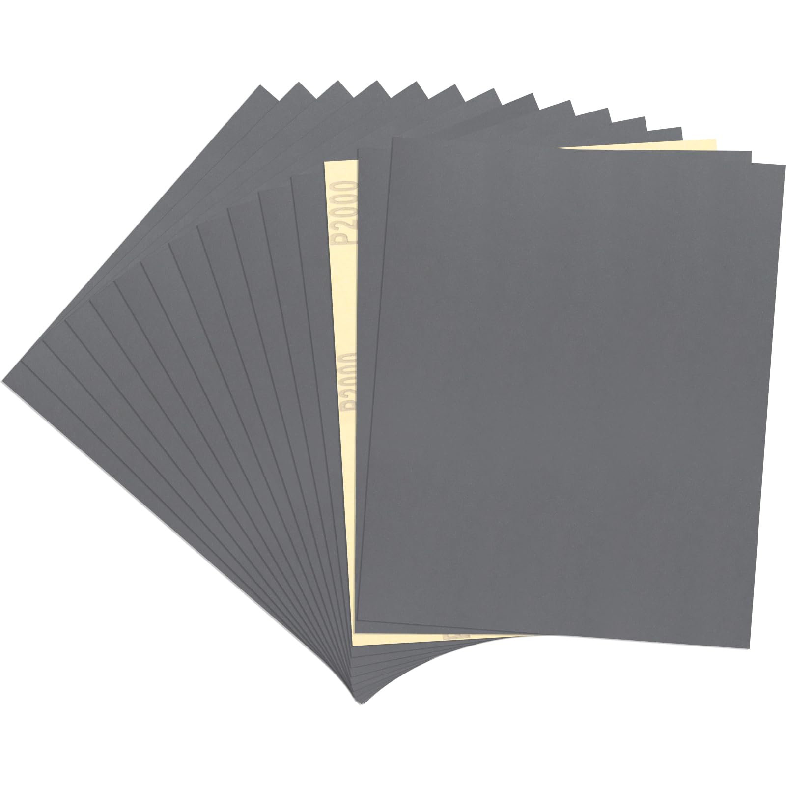 15 Pcs Sandpaper 2000 Grit Wet and Dry Sandpaper Sheets, 9 x 11 Inch Sand Paper Pack for Wood Furniture, Walls, Metal, Automotive Polishing & Finishing