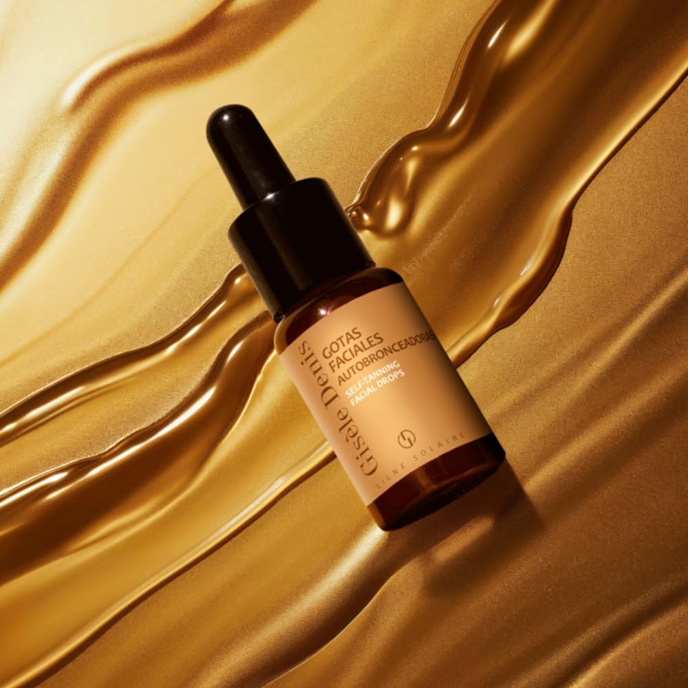 GISÈLE DENIS - Gotas Faciales Autobronceadoras 15 ml, Bronceado Gradual, Hidratante, Autobronceador Facial, con DHA, Eritrulosa y Ácido Hialurónico, Agradable Fragancia, Fórmula Vegana