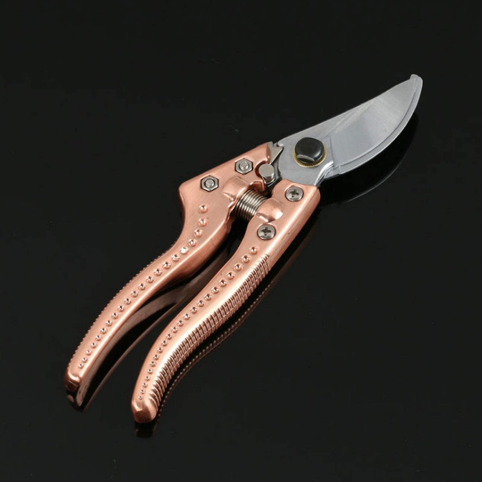 Gartenschere für die Gartenarbeit, Gartenschere, Hand-Gartenschere, Gartenschere für Gartenbäume, Pflanzen, Hecken im Innenbereich, Gold (Gold)