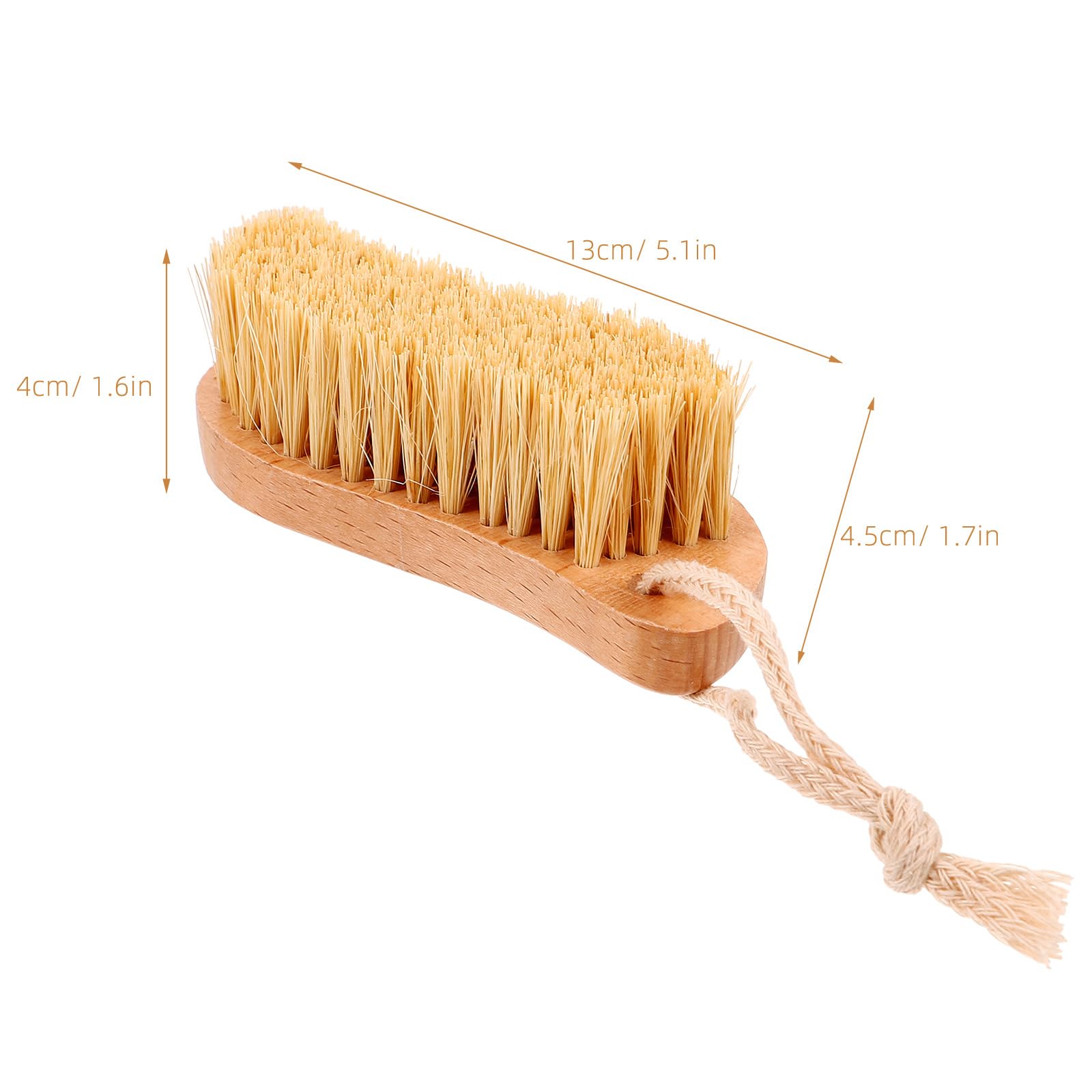 Healifty Holz-Reinigungsbürste für Kleidung, Borsten, Waschbürste, Fleckenbürste, Mehrzweck-Haushalts-Scheuerbürste für Kleidung, Unterwäsche, Schuhe, weiches Reinigungswerkzeug