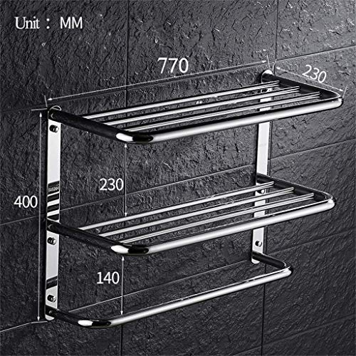 Porte-serviettes salle de bain étagère cuisine sustowel rail 770mm - 3