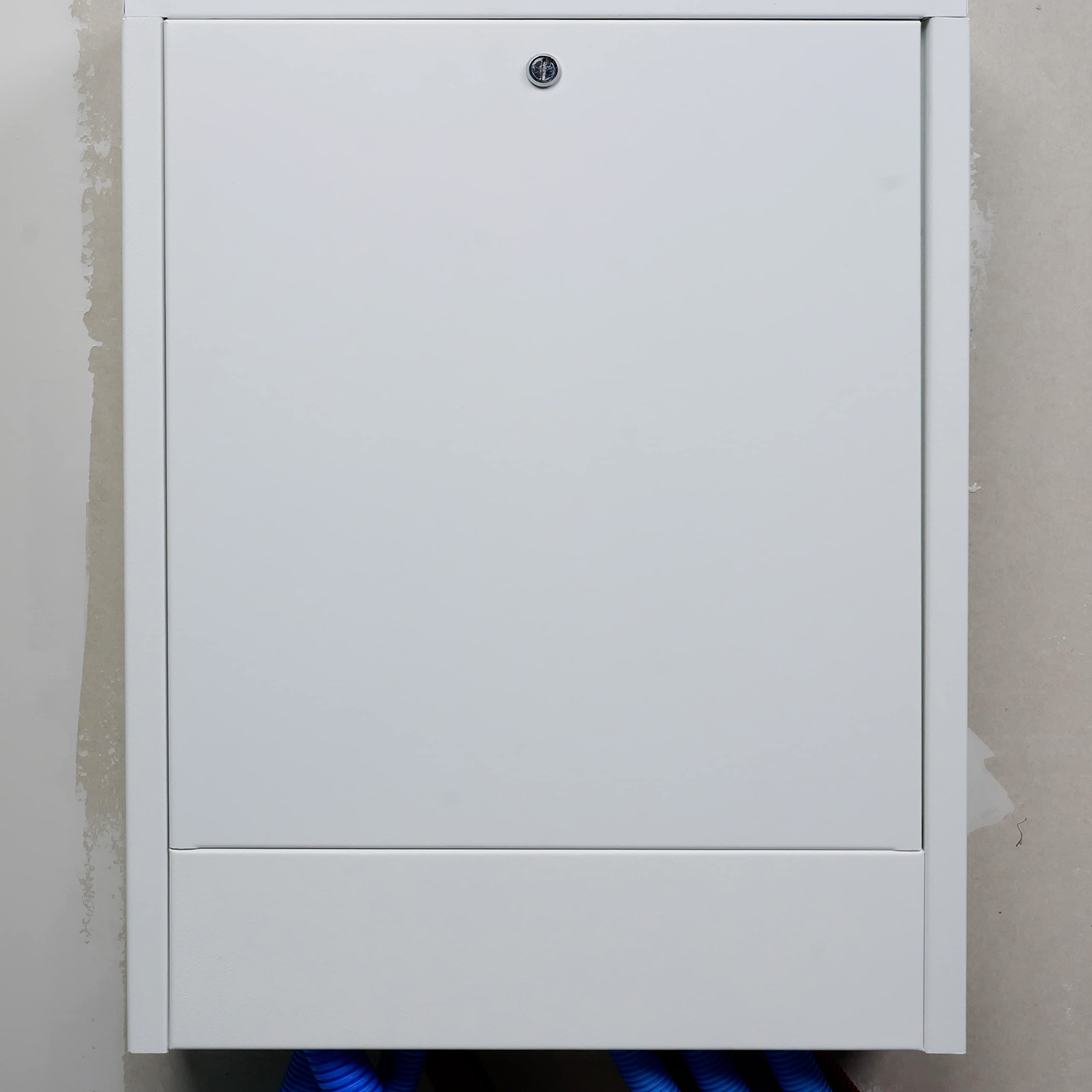 Caja metálica para colector 450x600x120 mm | Ideal para proteger y organizar colectores de calefacción o fontanería | Resistente, estética y fácil de instalar | QUICK PLOMBERIE