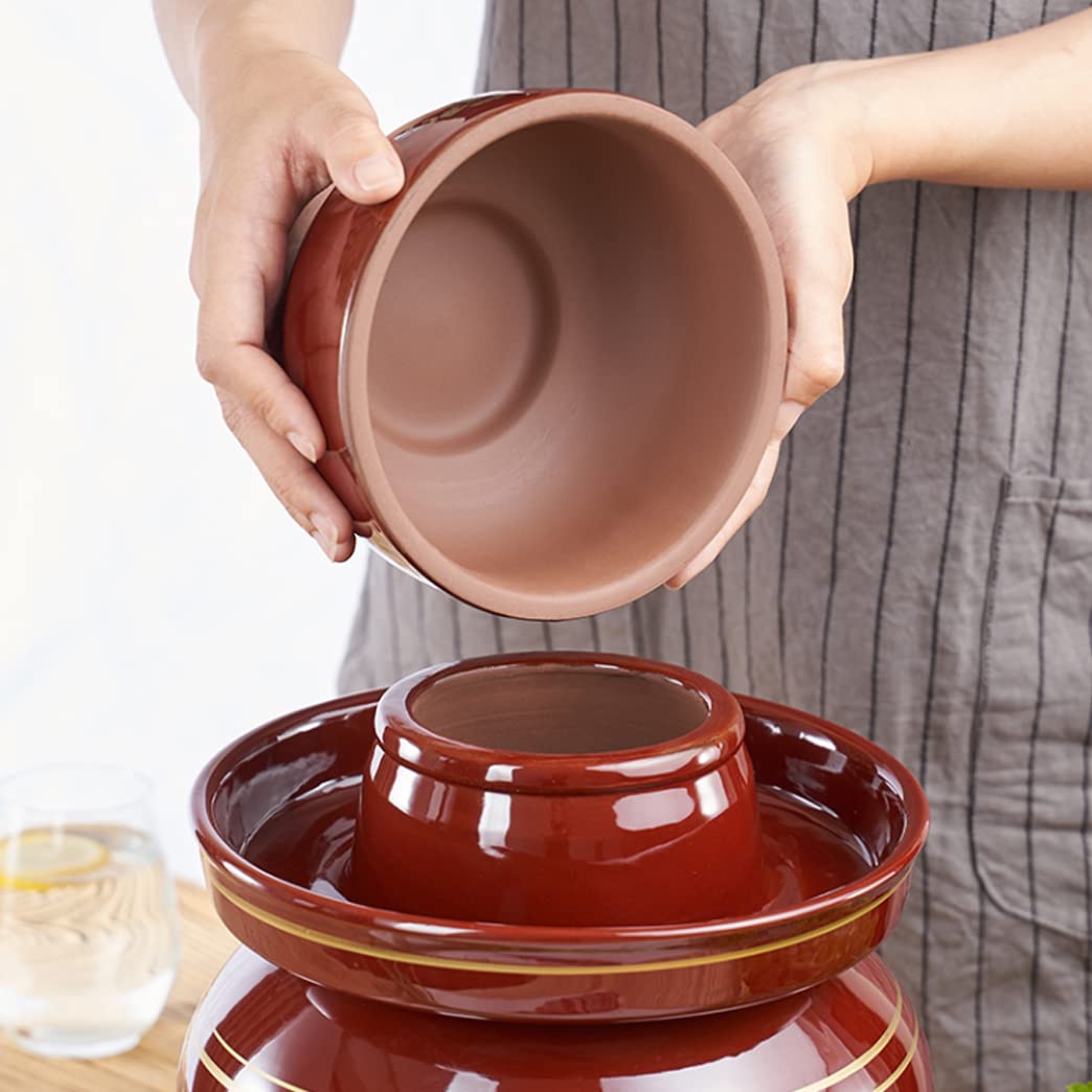 Tarro De Cerámica Para Kimchi Con Tapas De Fermentación, Tar | Cuotas