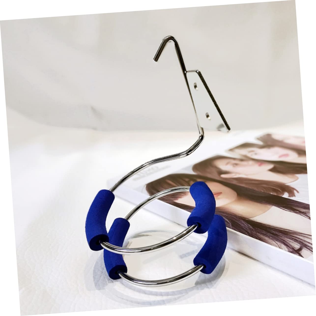 VICASKY Bathroom Wall Hair Dryer Holder Styling Tool Organizer Metal Hair Dryer Storage Rack 2-piece Set for Salon Home