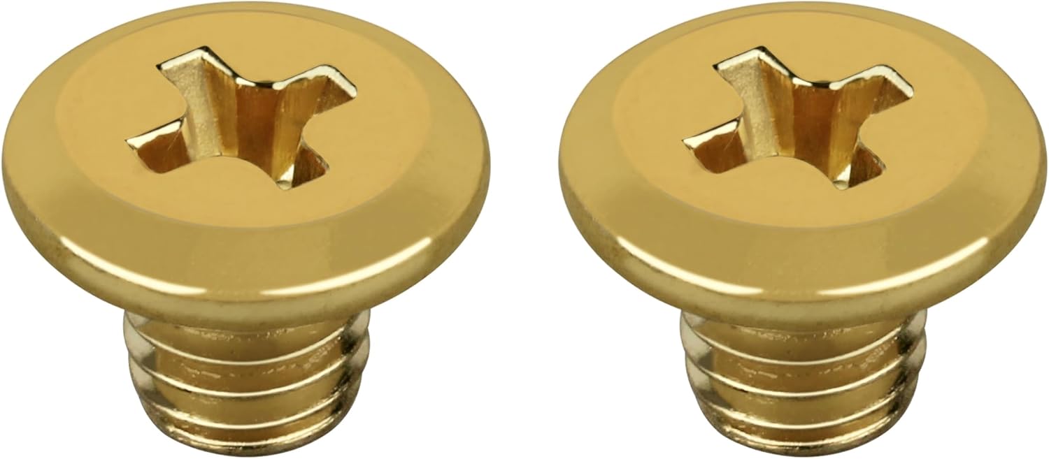 M5 Phillips Chamfering Screws fit Wahl Electric Hair Clipper Blade Screws 808 Blade Accessories Hair Cutter for Wahl 8148 Electric Hair Clipper Head (2 Pcs Gold)