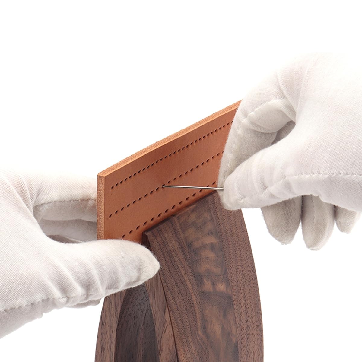 Pince en Bois Réglable pour Couture à la Main, Outil de Couture Pliable pour Cuir, Pince Fixe