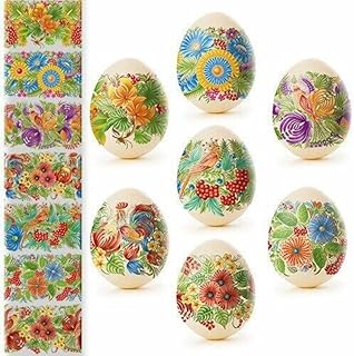 1 Pcs Of Heat Shrink Wrap - Sleeve Decoration Sticker Easter Egg Wraps Pysanka Petrykivka