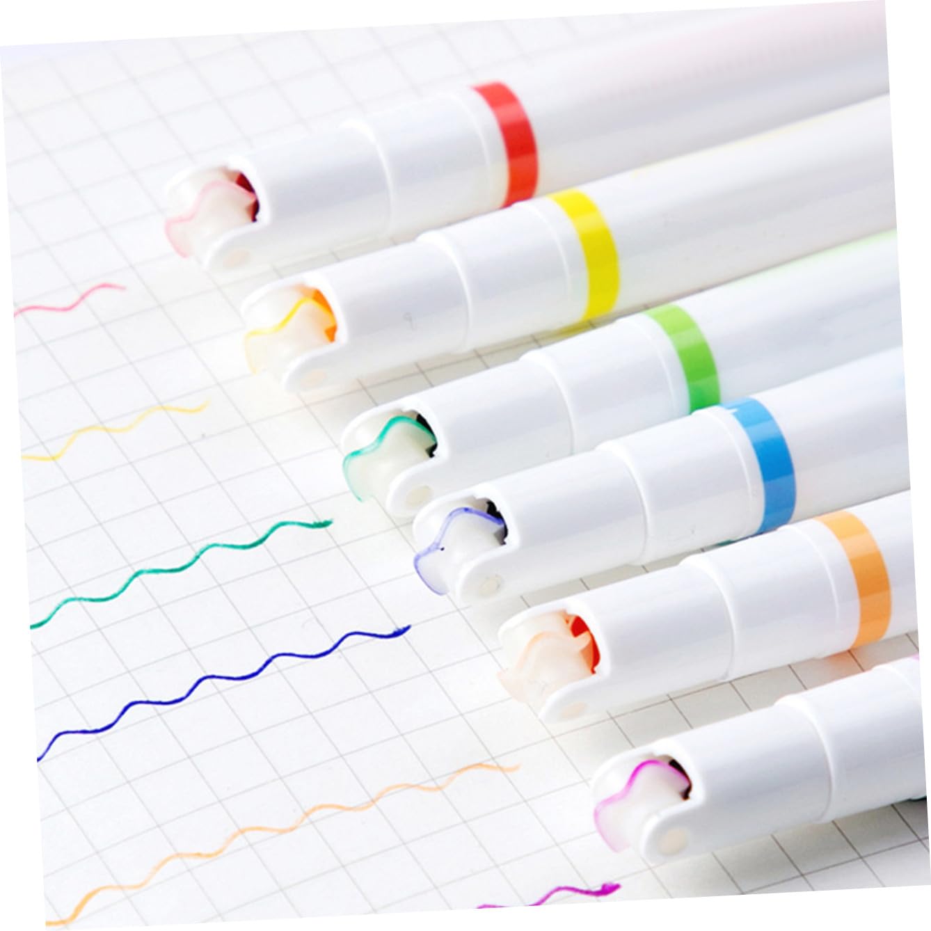 Lurrose 18pezzi Evidenziatori Per Studenti Marker Fluorescenti Per Note Scolastici e Decorazioni Sfumate e Punte Sottili