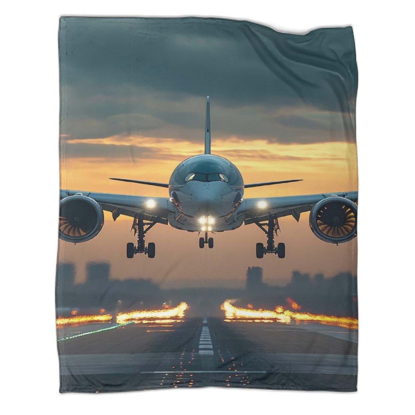 Couverture de passager douce pour adultes idéale pour le bureau et voyage
