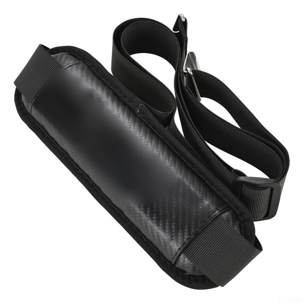 Adjustable Fishing Box Carrier Strap Featuring Thick Padding And Stainless Steel Snaps, 2.5m Long, Black Design For Anglers(Thicken Black)