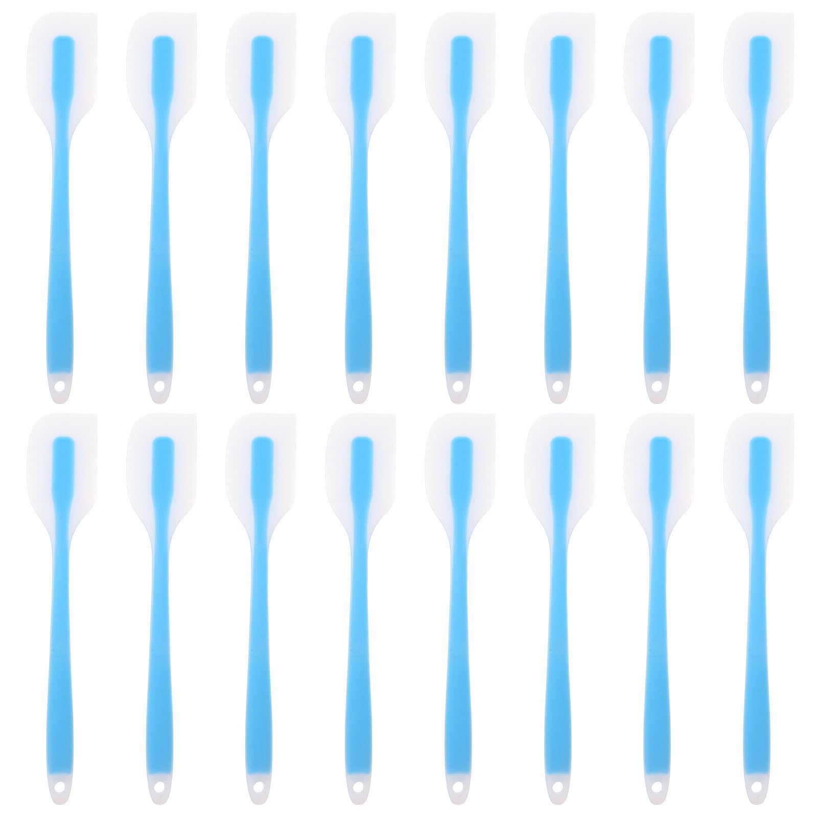 iplusmile 20piezas Herramienta de Espátula Raspadora, Espátula para Hornear de Silicona sin Costuras, Resistente al Calor, Antiadherente, para Hornear y Mezclar, para Pasteleros y Cocineros