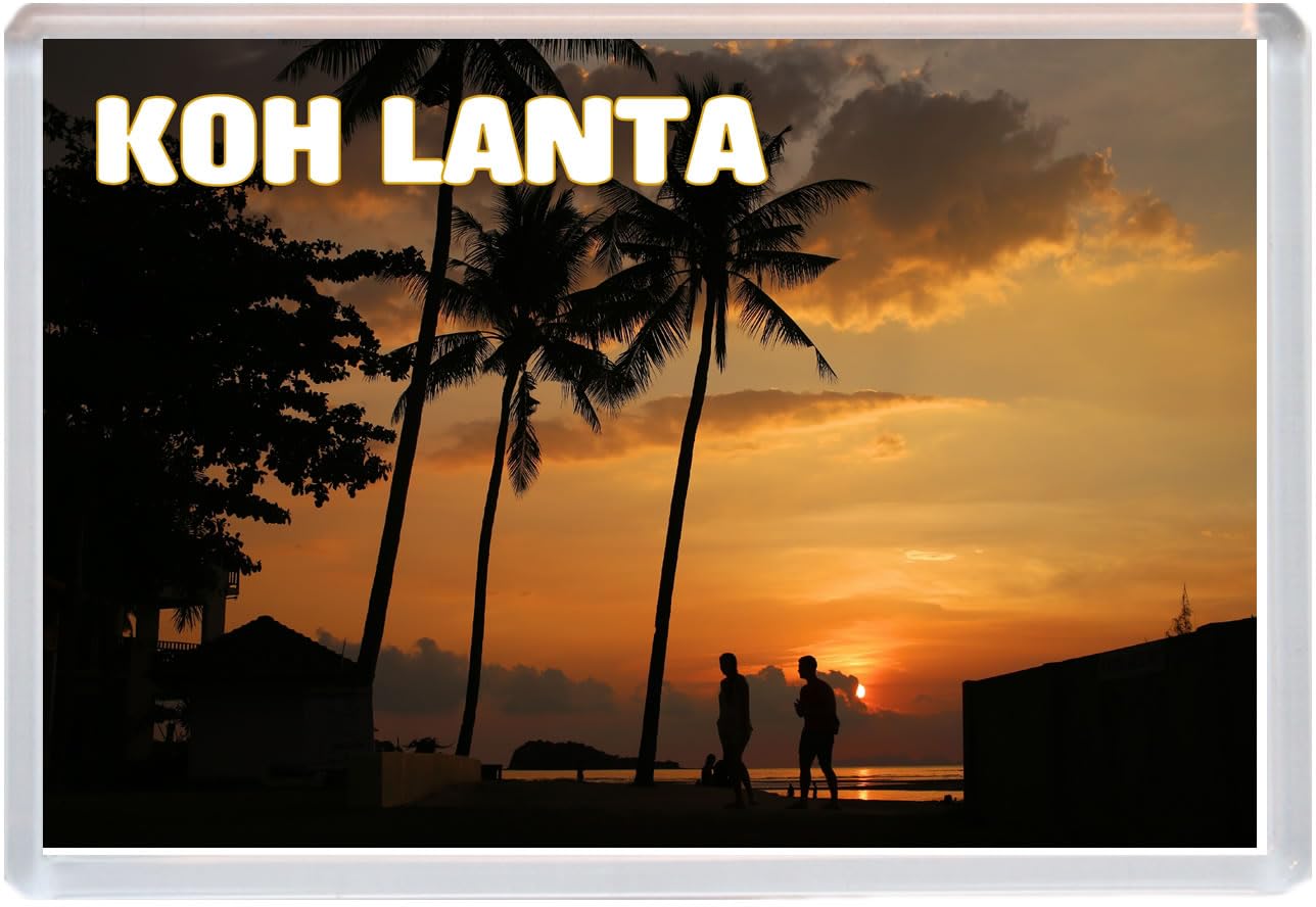 Baked Bean Store Multicolor Koh Lanta - Thailand - Jumbo Fridge Magnet 96 X 67Mm Bbsfhm1514