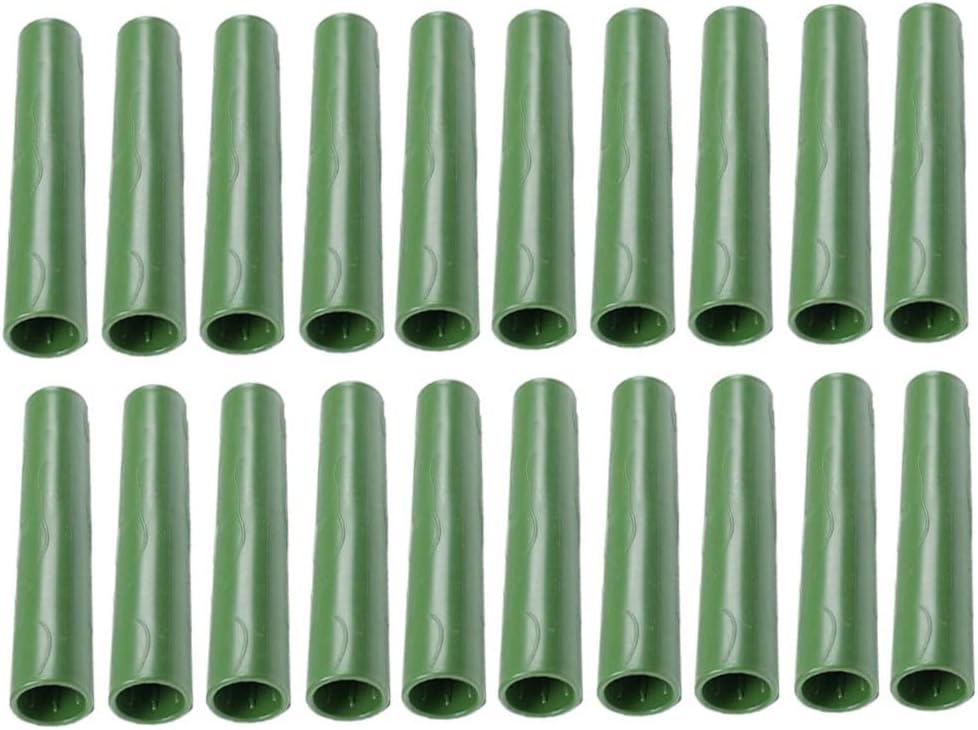 Eioflia 20PCS Garden Stake Connecting Pipes Gardening Pillar Connectors Plant Support Stakes Connectors-Garden Plant Stake Connector 20mm Greenhouse Climbing Rattan Straight Tube Pipe Parts : Patio, Lawn & Garden