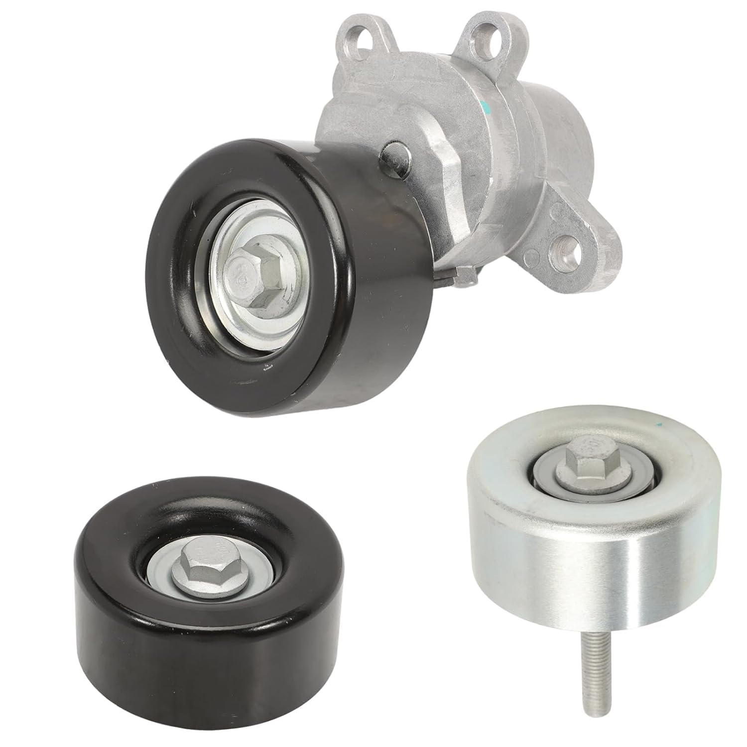 Generic 3Pcs Belt Tensioner Assembly with Pulley Compatible with Nissan Altima 2006-2012,Fit for Nissan Maxima 2008-2014,Fit for Nissan Murano 2007-2014,Fit for Nissan Quest 2011-2012 3.5L, LN.133-N