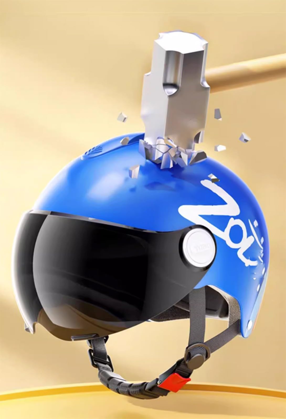Medio Casco De Motocicleta 3/4 para Niños, con Visera Cascos Abiertos De Calle para Niños Y Niñas para Scooter ATV Ciclomotor Aprobado ECE F,48-55CM