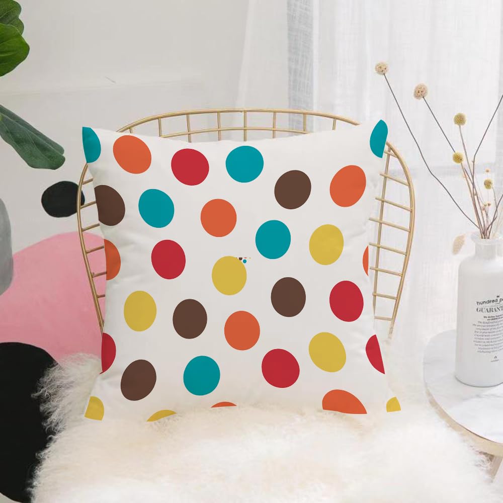 HYOSXW Cushion Cover,Throw Pillow Case Home Decorative for Living Room Bedroom Sofa Chair 16X16 Inch,colored dots. Abstract background with little circles.,Pillowcase 40X40cm