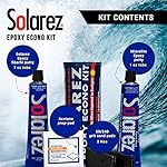 SOLAREZ EPOXY Econo Gift KIT ~ UV Cure Surfboard Repair Epoxy, SUP, Wakeboard Repair, w Epoxy Fiberfil Putty, Tube Microlite Epoxy Putty, 2 Grit Sand Pads and Acetone Prep-Pad~ Made in The USA - Image 2