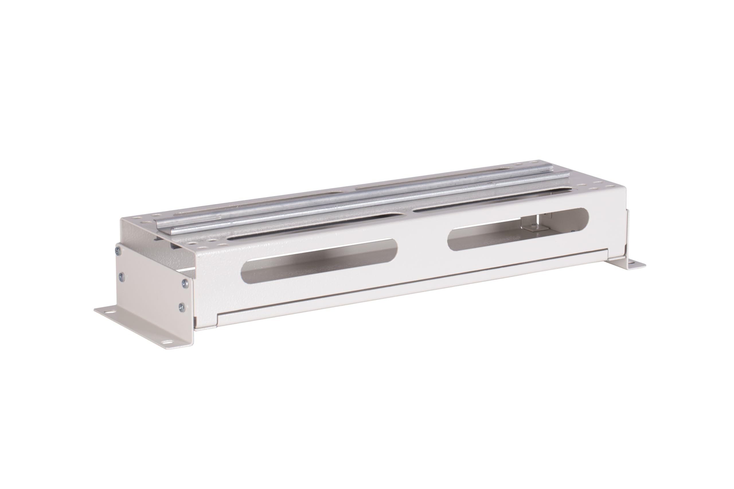 SABAJ M&D Barre de disjoncteur 19" 3U avec Deux Rails TH-35 (DIN) - Panneau de Distribution d'énergie en Acier, Gris RAL 7035, pour Montage en Rack et installations électriques