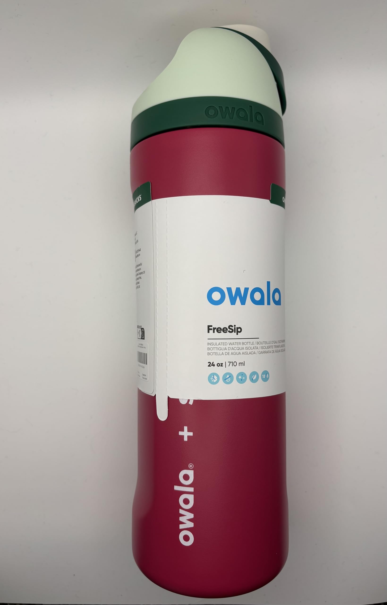 STARBUCKS Owala x FreeSip Christmas Water Bottle 24oz : Amazon.com