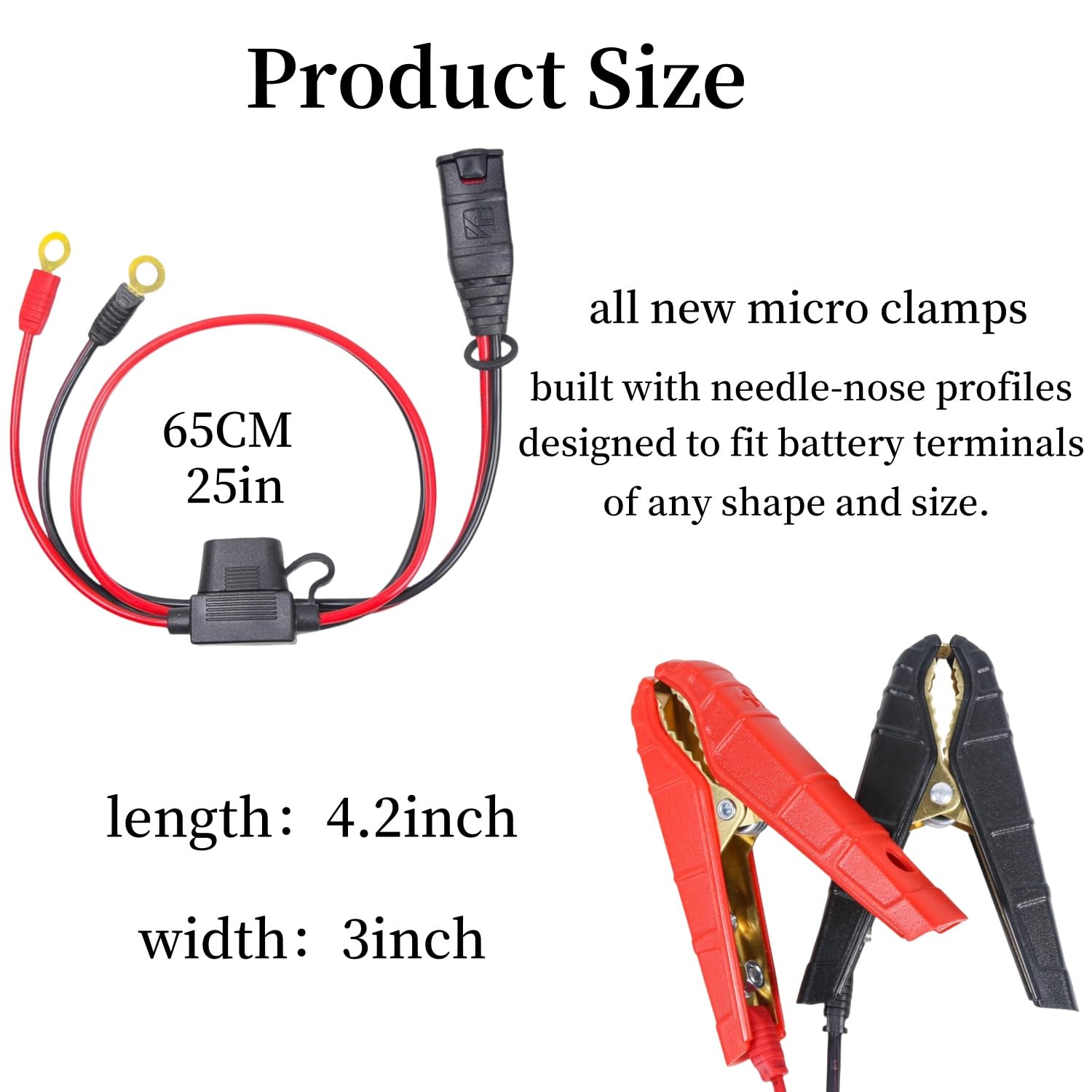 GC001 X-Connect Battery Clamp Accessory with Built-in M6 Eyelets for Genius Smart Battery Chargers