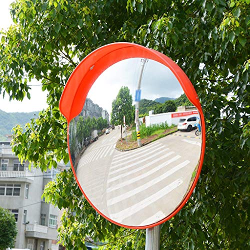 INUUXLG Blind Spot Mirrors 80Cm/100Cm Safety Traffic Mirror, Outdoor Durable Convex Mirror Intersection Narrow Road Blind Spot Mirror Road Turning Mirror/100Cm ()