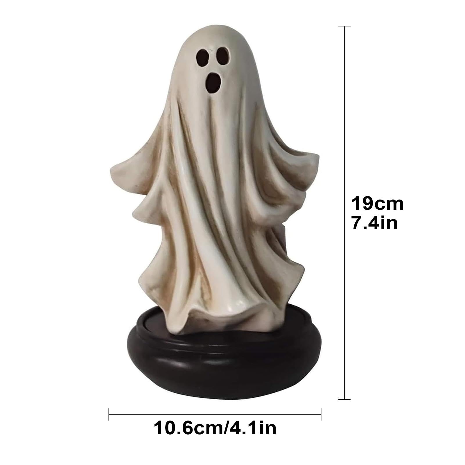 Amazon.co.jp: ゴースト香炉ホルダー、ハロウィーンの幽霊像、創造的な