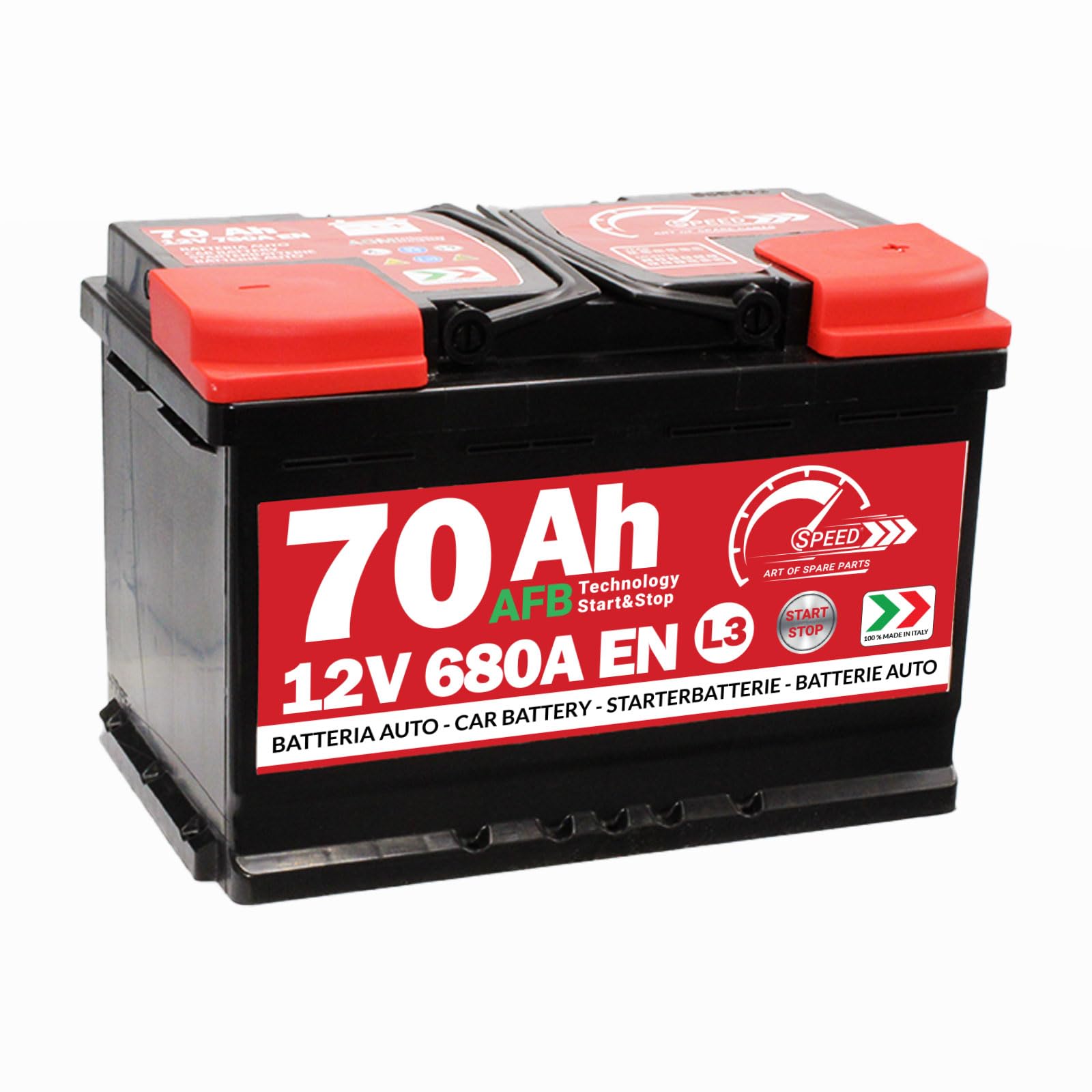 Batería para coche Speed L3 AFB Technology – 70 Ah, 680 A, 12 V