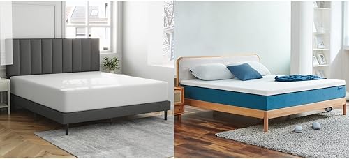 Molblly - Colchón de espuma viscoelástica de gel refrescante de 8 pulg en una caja, sin fibra de vidrio, transpirable pun sueño más fresco y alivio