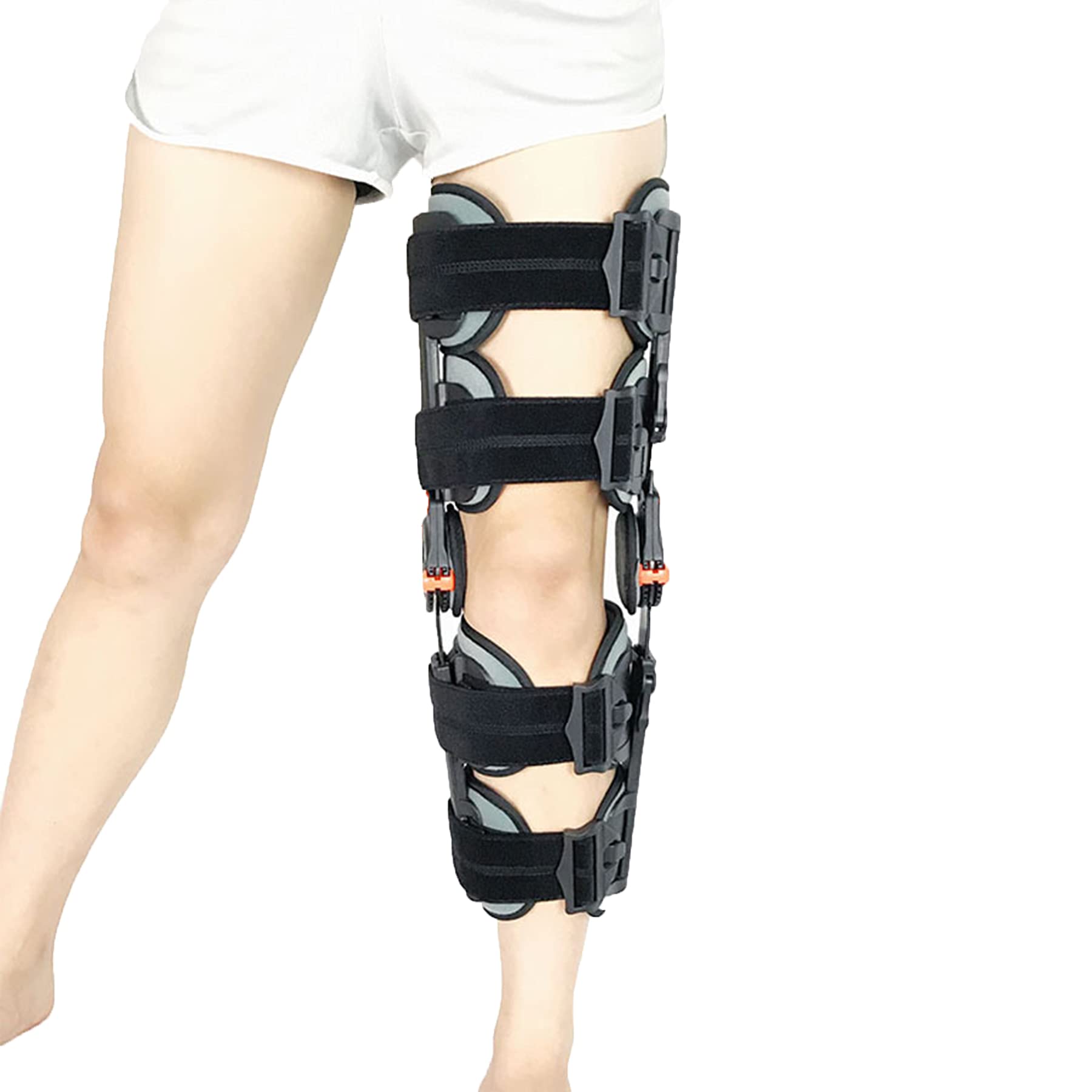 Ortesi Rom per Ginocchio Immobilizzatore del Ginocchio per ACL MCL PCL Supporto Stabilizzante per Il Recupero Post-operatorio Completamente Regolabile Perfetto per Post-operatorie